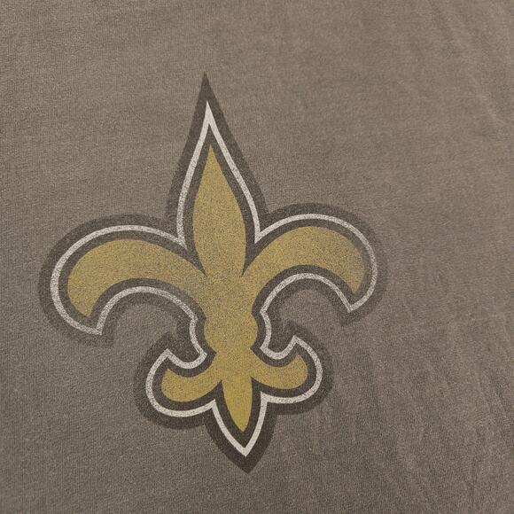 NFL New Orleans Saints Short Sleeve Football Shirt Mens Size Extra Large XL Gray - Picture 4 of 9